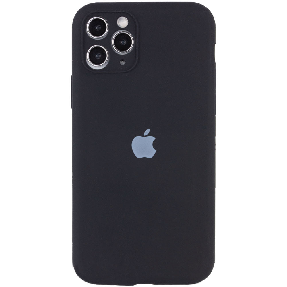 Silicone Case Full Camera Protective (AA) для iPhone 12 Pro Max (Black)-0